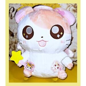 Fukuya Ichiban Kuji Hamtaro BIG Sz A Prize Plush Toy Keychain Mascot Angel 32cm
